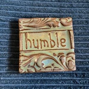 HUMBLE TileSmile 2x2 Decorative Handmade Ceramic Green Blue Tile